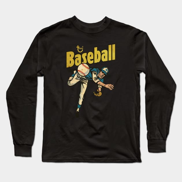 VINTAGE BASEBALL - BASEBALL TOPPS 1986 Long Sleeve T-Shirt by kedaiadon